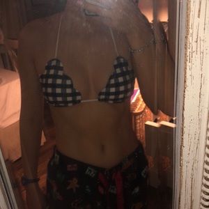 Abercrombie and Fitch Plaid Bikini Top